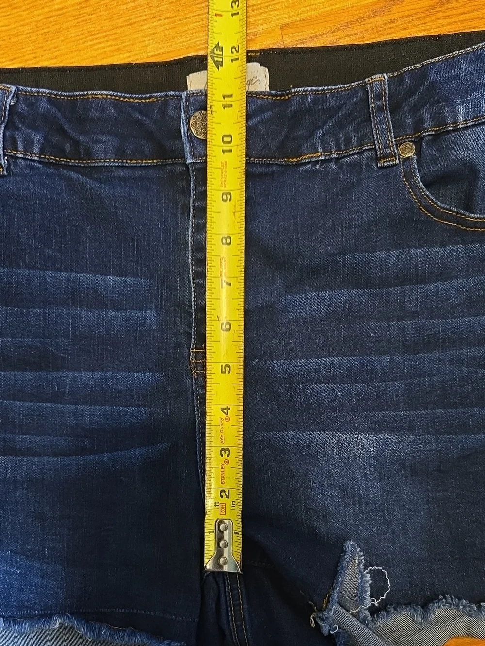 Charlie Paige Dark Blue Denim Cutoff Shorts